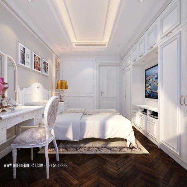 Thiết kế nội thất phòng ngủ chung cư Hei Tower